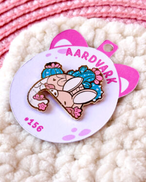 Aardvark Enamel Pin Badge