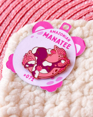 Amazonian Manatee Enamel Pin Badge