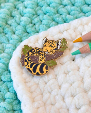 Amur Leopard Enamel Pin Badge