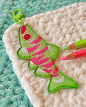 Chum Salmon Acrylic Keychain