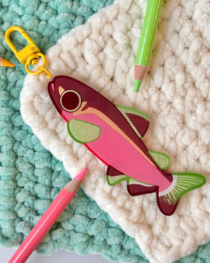 Coho Salmon Acrylic Keychain