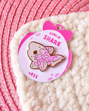 Cosmic Goblin Shark Enamel Pin Badge