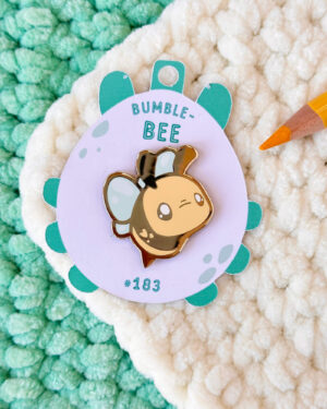Happy Bumblebee Enamel Pin Badge