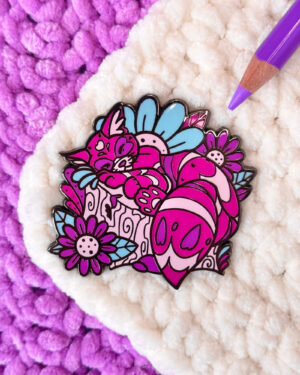 Sleepy Cheshire Cat Enamel Pin Badge
