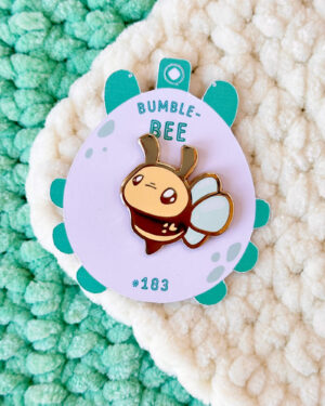 Curious Bumblebee Enamel Pin Badge