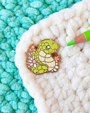 Bamboo Viper Enamel Pin Badge