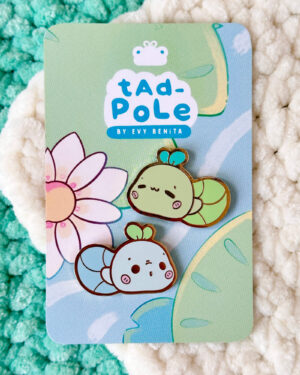 Sprout Tadpole Enamel Pin Badge