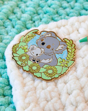 Daylight Koala Family Enamel Pin Badge
