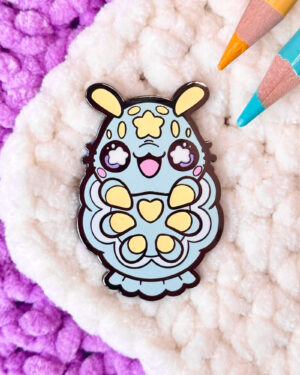 Glow-in-the-Dark Giant Isopod Pocket Pet Enamel Pin