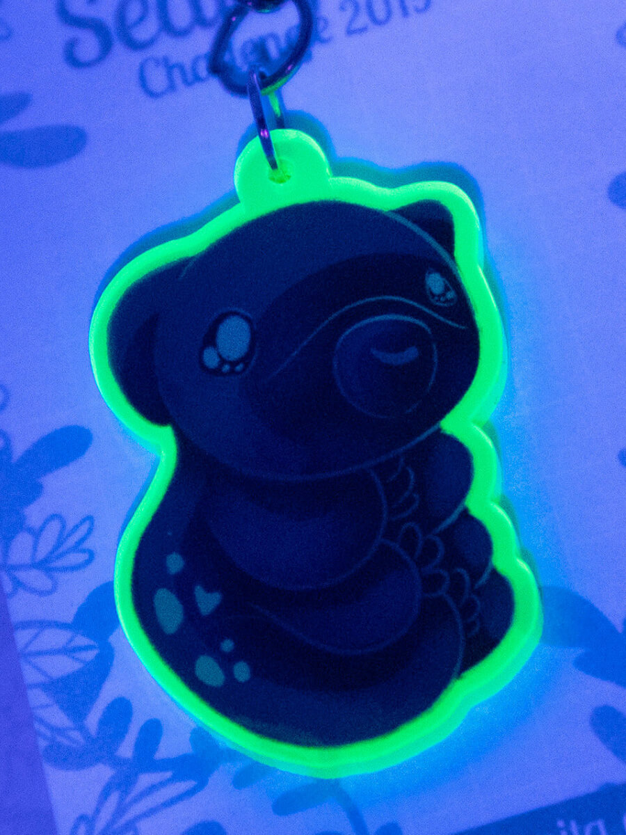 Deep-Sea Tardigrade Acrylic Keychain by Evy Benita 003 - Evy Benita