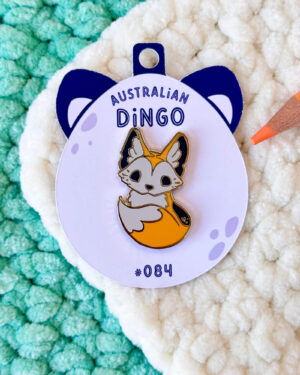 Dingo (Australian Wild Dog) Enamel Pin Badge