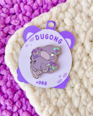 Dugong Enamel Pin Badge
