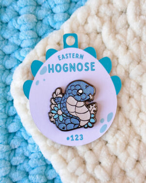 Eastern Hognose Snake Enamel Pin Badge
