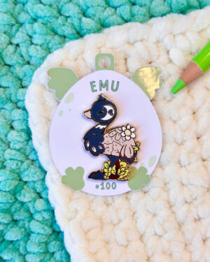 Emu Enamel Pin Badge