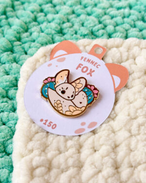 Fennec Fox Enamel Pin Badge