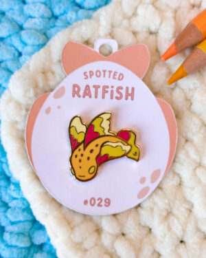 Fiery Ratfish Enamel Pin Badge