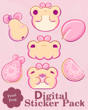 Guava Froot Frogs Digital Sticker Pack
