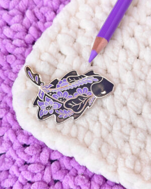 Haunted Knifefish Enamel Pin Badge