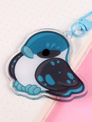 House Marten Bird Acrylic Keychain