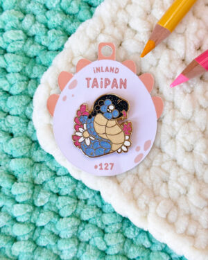 Inland Taipan Enamel Pin Badge