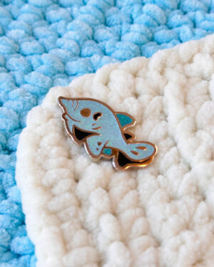 Icy Goblin Shark Enamel Pin Badge