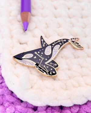 Constellation Orca Enamel Pin Badge