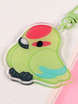 New Zealand Parakeet Acrylic Keychain