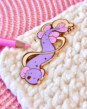 Lilac Haze Dragonfish Enamel Pin Badge