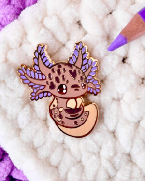 Tiger Salamander Enamel Pin Badge