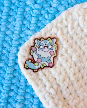 Mahogany Sugar Glider Enamel Pin Badge