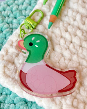 Mallard Duck Acrylic Keychain
