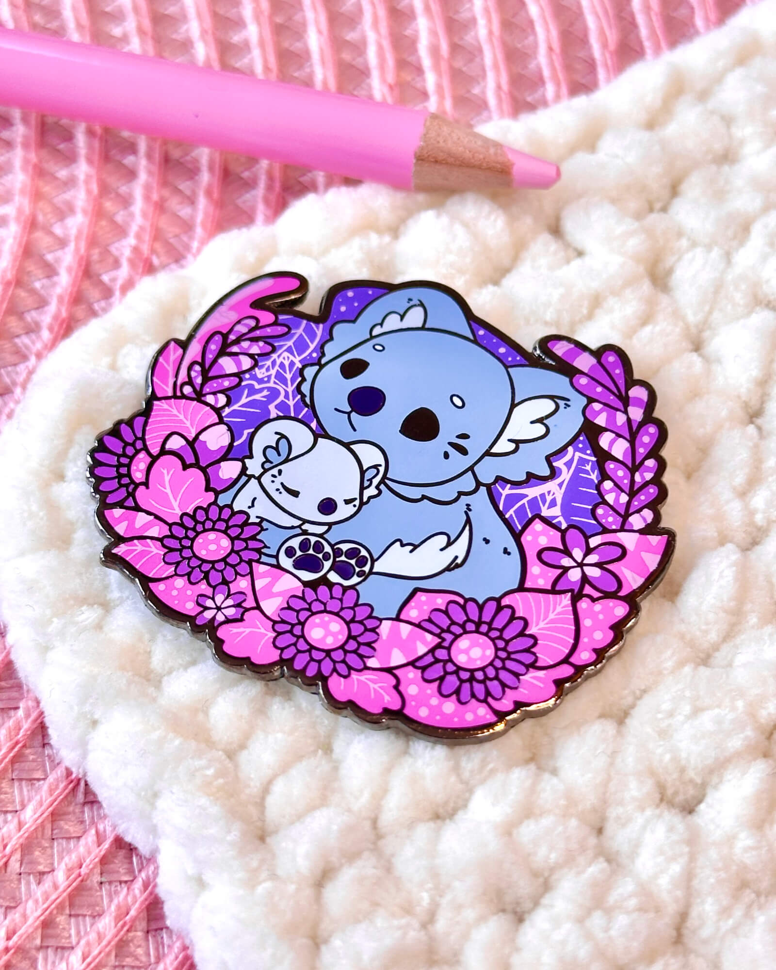 Midnight Koala Family Enamel Pin - Designed By Evy Benita (1) - Evy Benita