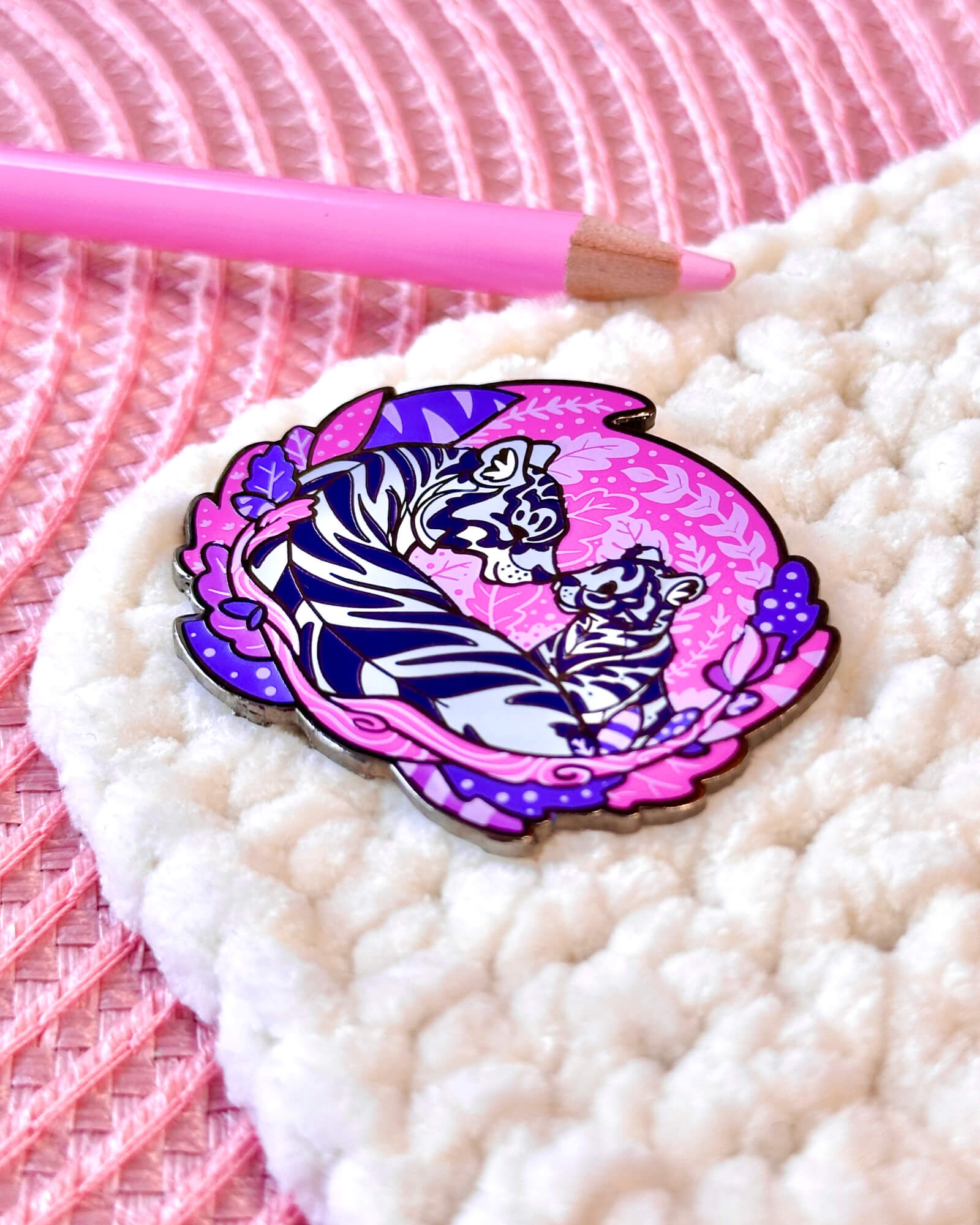 Midnight Tiger Family Enamel Pin - Designed By Evy Benita (1) - Evy Benita