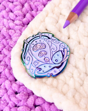 Nebulae Manta Ray Enamel Pin Badge