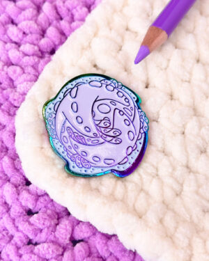 Nebulae Starfish Comet Enamel Pin Badge