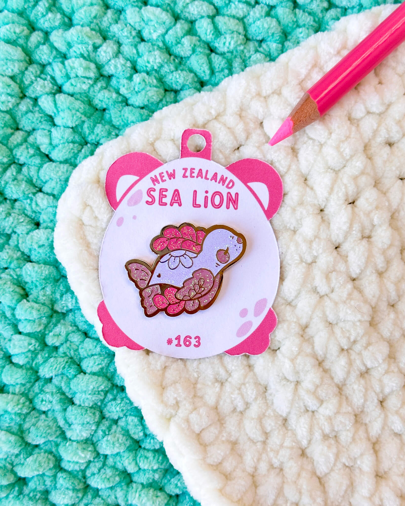 New Zealand Sea Lion Enamel Pin - Designed by Evy Benita - Critumi Series - All Rights Reserved (5) - Evy Benita