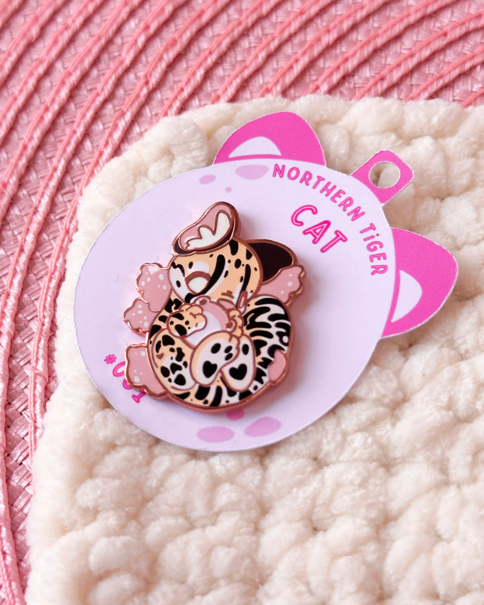 Oncilla Northern Tiger Cat Enamel Pin by Evy Benita - Critumi Series - All Rights Reserved (3) - Evy Benita