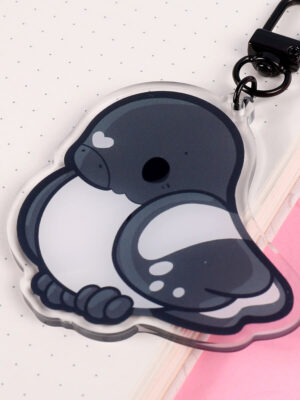 Pied Flycatcher Acrylic Keychain