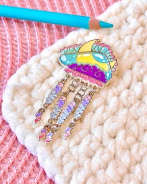 Stunning Man O'War Enamel Pin Badge