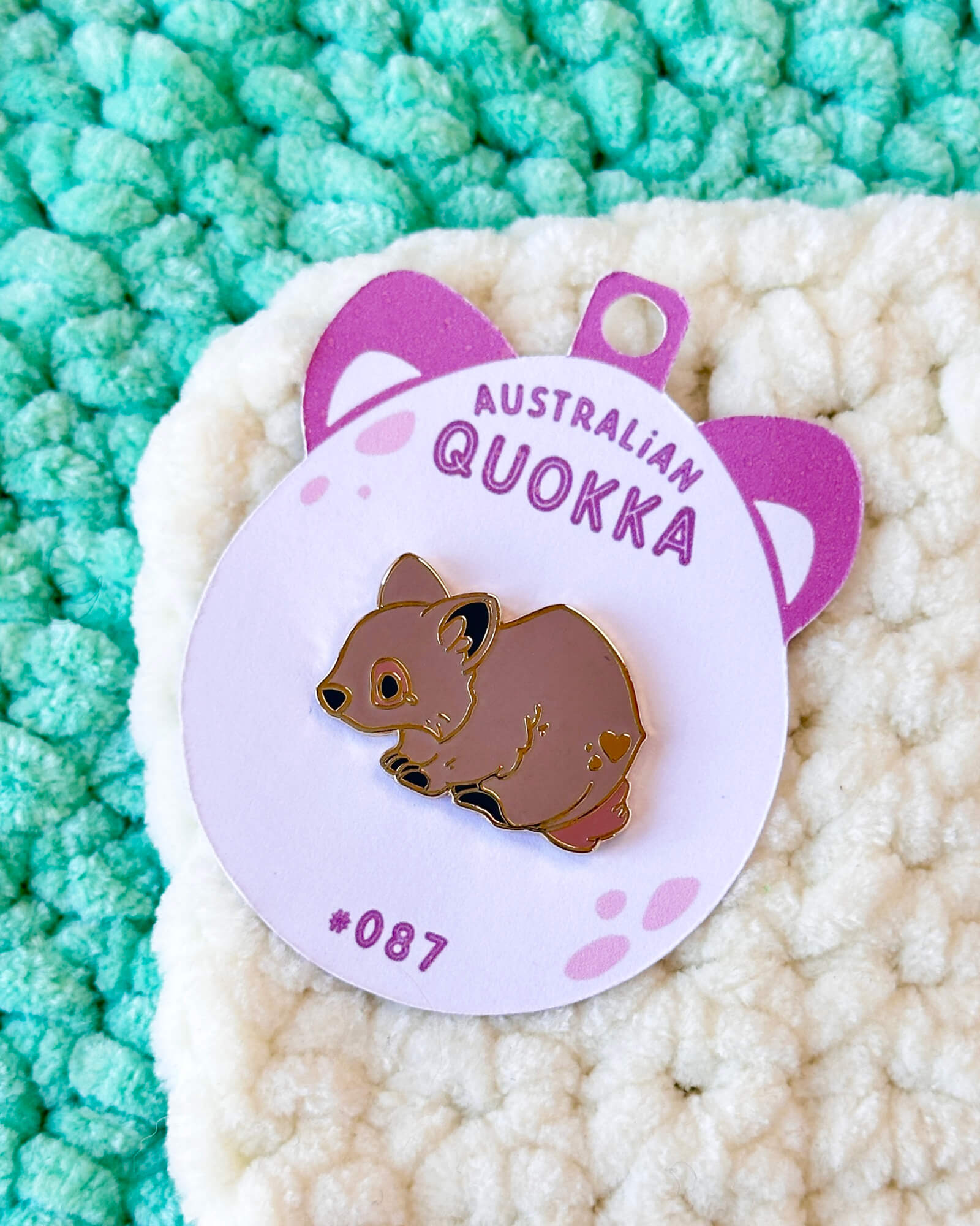 Quokka Enamel Pin - Designed by Evy Benita - Critumi Series - All Rights Reserved (1) - Evy Benita