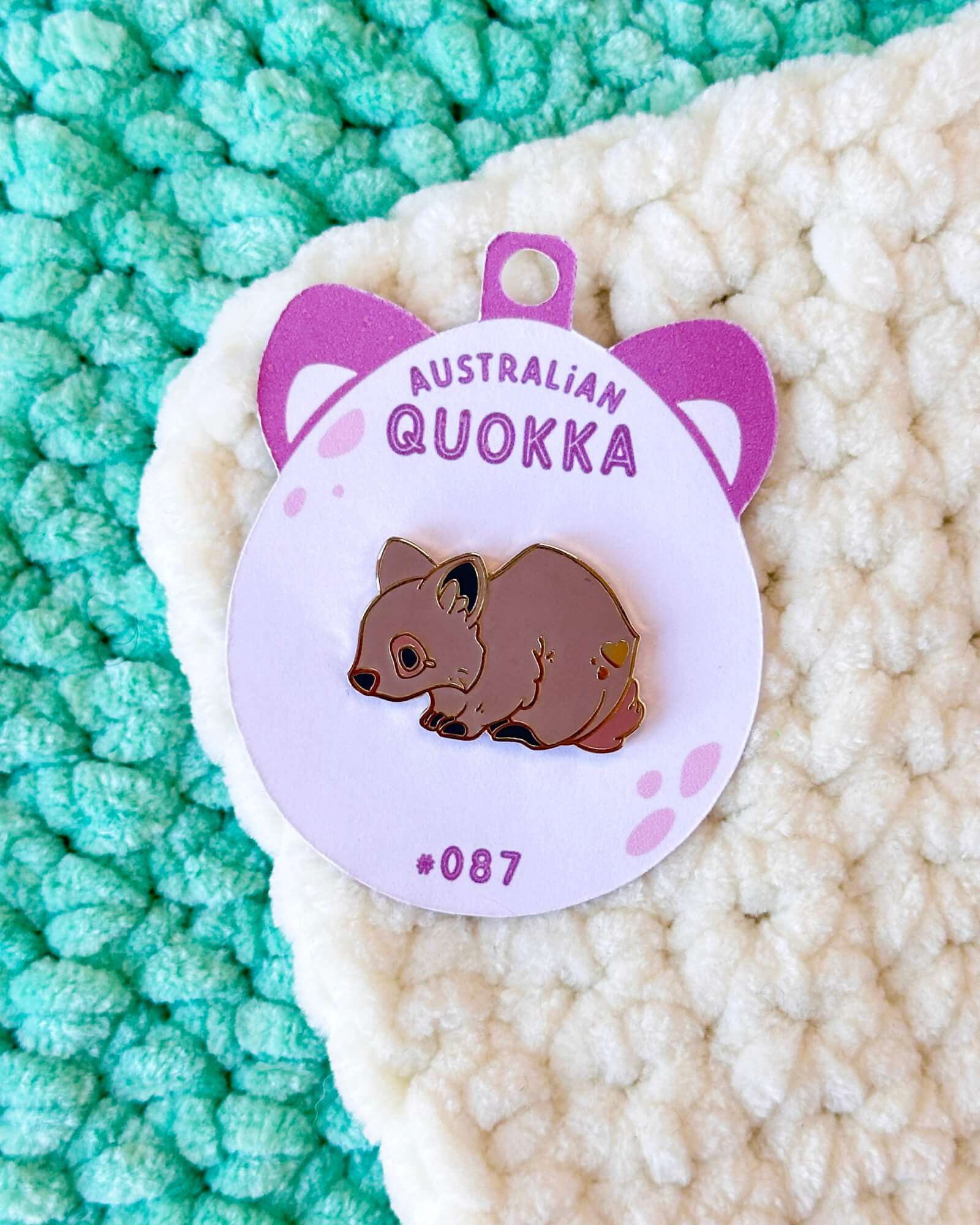 Quokka Enamel Pin - Designed by Evy Benita - Critumi Series - All Rights Reserved (2) - Evy Benita
