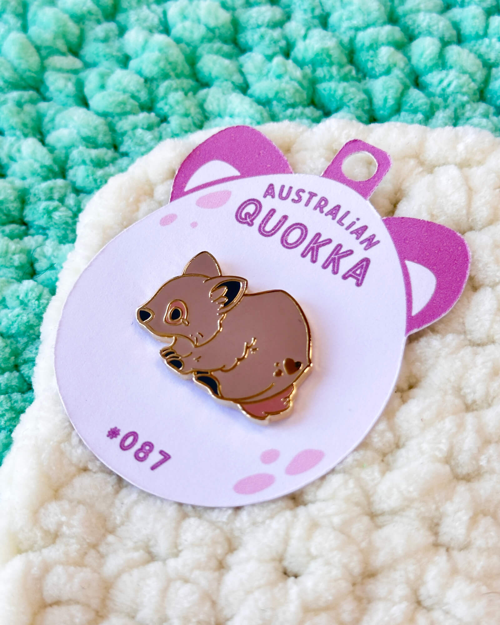 Quokka Enamel Pin - Designed by Evy Benita - Critumi Series - All Rights Reserved (3) - Evy Benita
