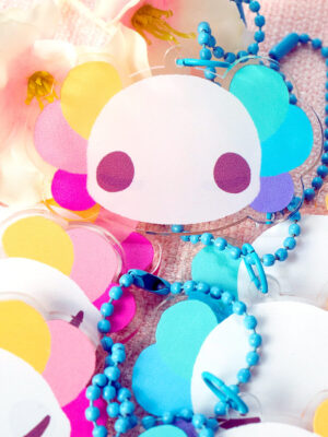 Rainbow Lotl Acrylic Keychain