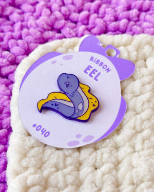 Ribbon Eel Enamel Pin Badge