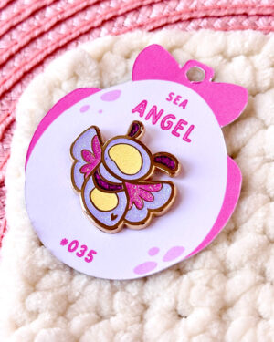 Sparkly Sea Angel Enamel Pin Badge