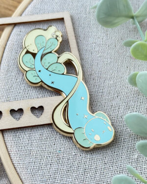 Seafoam Dragonfish Enamel Pin Badge