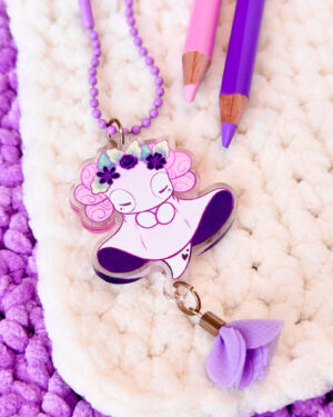 Lilac Lottie Winter Spirit Acrylic Keychain