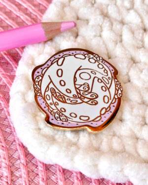 Galactic Starfish Comet Enamel Pin Badge