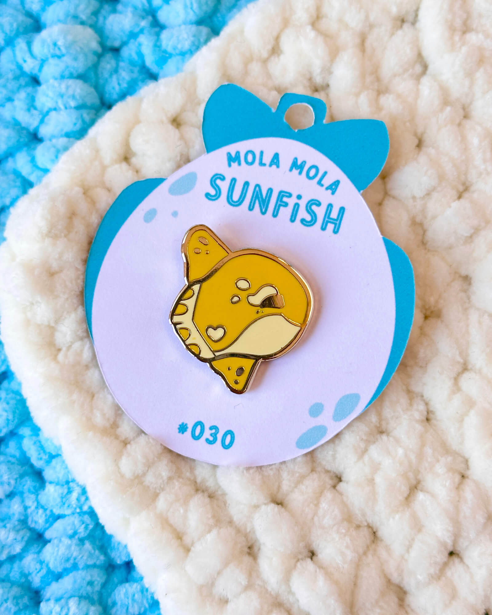Sunny Mola Mola Sunfish Enamel Pin - Designed by Evy Benita - Critumi Series - All Rights Reserved (1) - Evy Benita