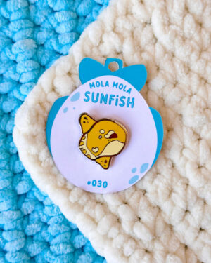 Sunny Sunfish Enamel Pin Badge